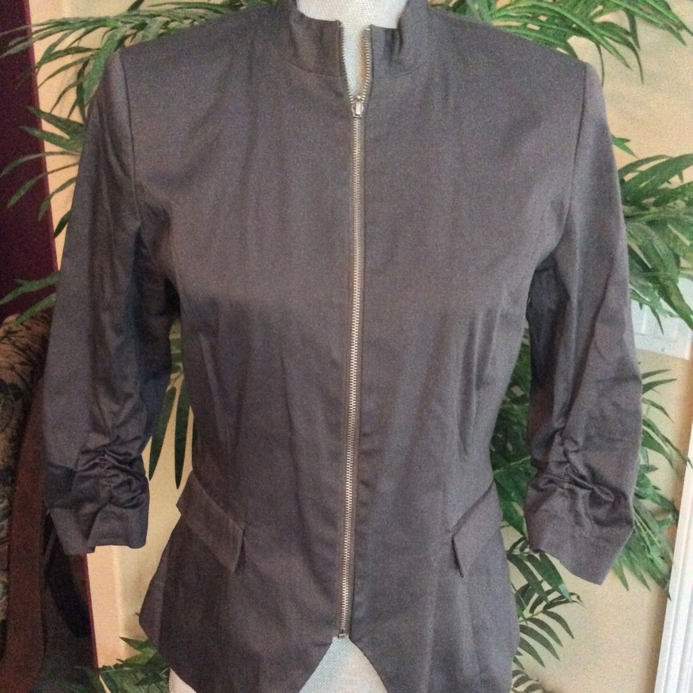 Jules & Leopold Jacket Blazer Zipper Ruched